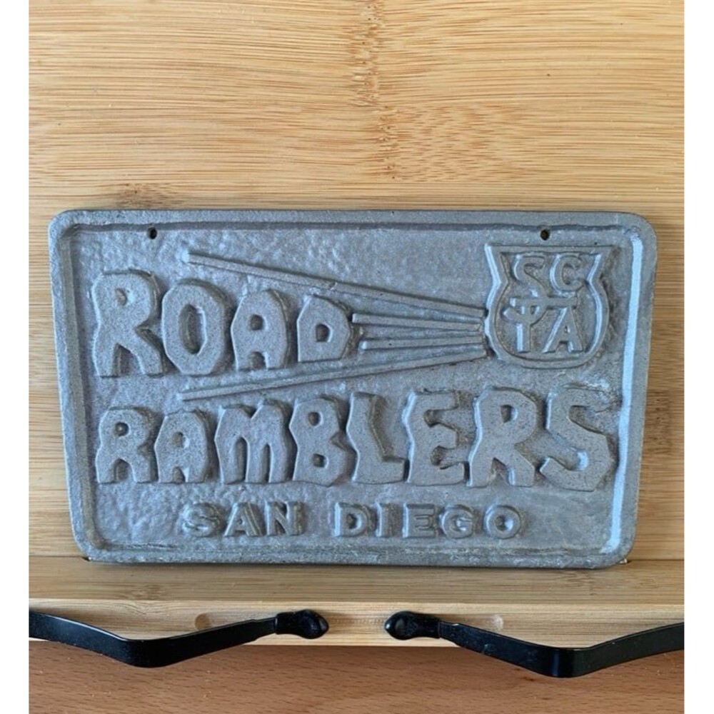 Vintage Road Ramblers San Diego Car Club Plaque – Cast Metal_gce